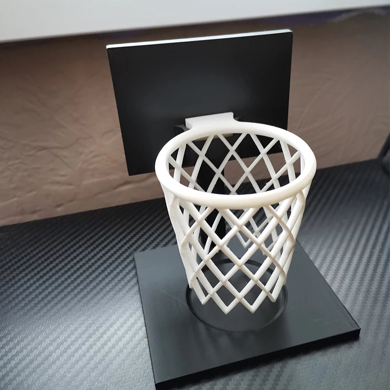 Basketball Hoop Pen Holder Desktop Organizer | Fun Desk Decor Desktop Pen Holder Axl