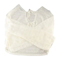 Mesh Crochet Beach Cardigan – Hollow Knit Sun Cover-Up Top Beach Cover-Up Cardigan Axl white One Size