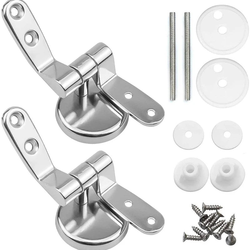 Zinc Alloy Soft Close Toilet Seat Hinge Replacement Kit 18 Pc Toilet Seat Hinge Kit Axl