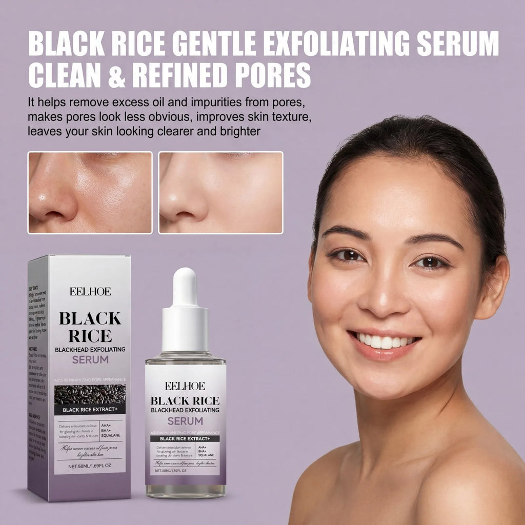 Black Rice Exfoliating Serum – PHA Pore Care & Hydrating Exfoliating Face Serum Axl