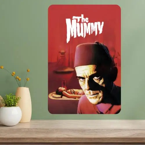 The Mummy Classic Movie Metal Poster Sign | Vintage Wall Art Metal Wall Sign Axl aluminum sign aluminum 14x20cm