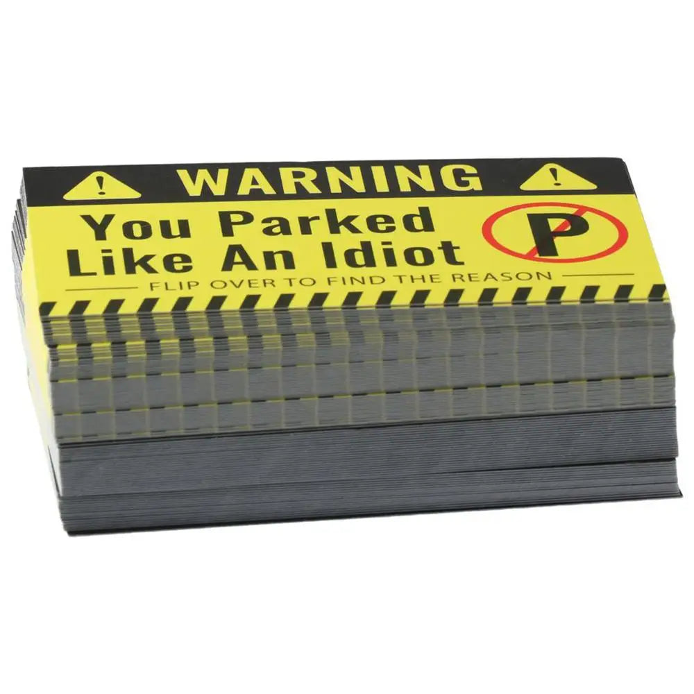 100 Funny Bad Parking Cards – Multi-Violation Notice Pack Novelty Parking Cards Axl