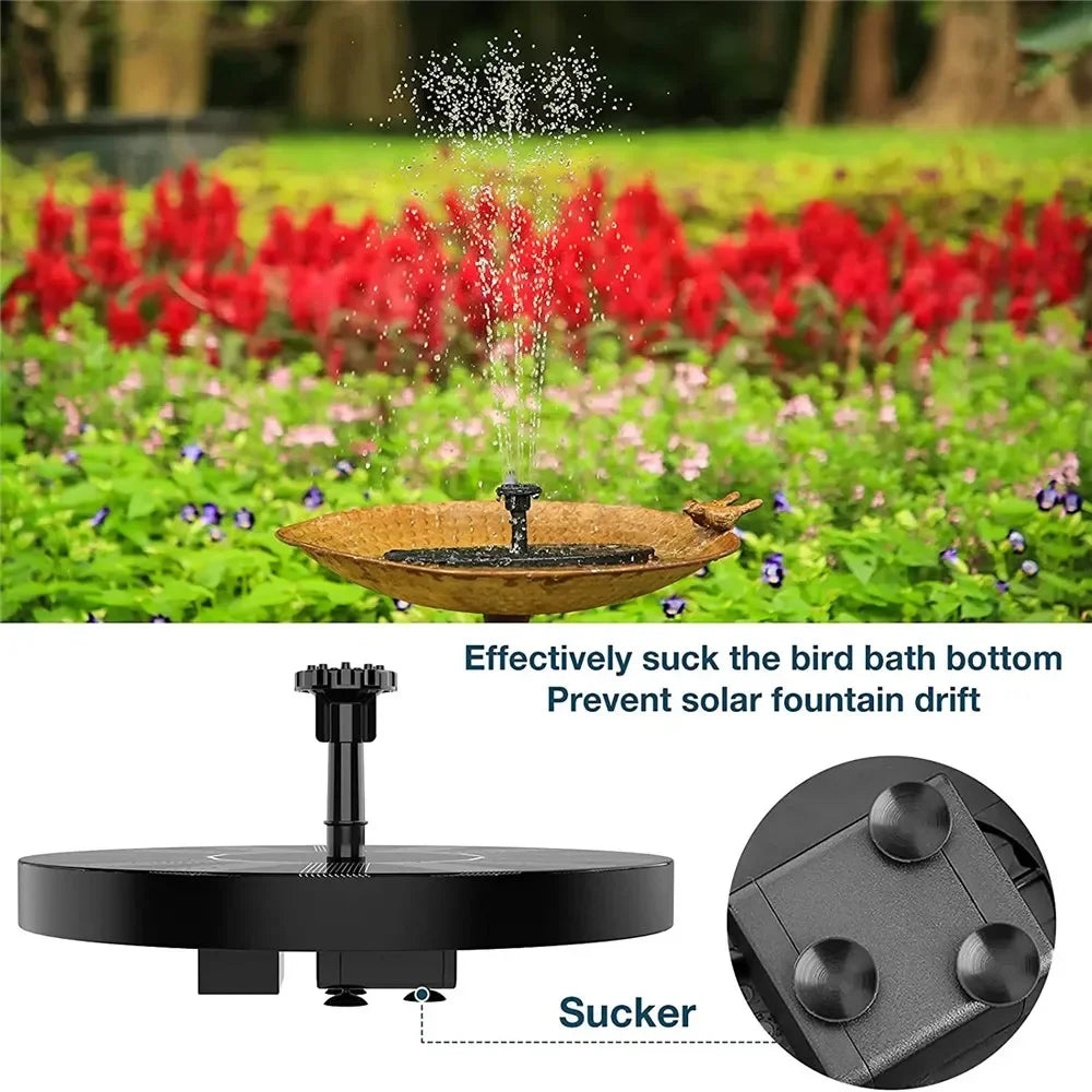 Mini Solar Fountain – Bird Bath, Pond & Garden Water Feature Solar Garden Fountain Axl