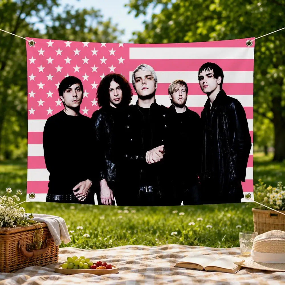 My Chemical Romance Wall Flag Banner – Indoor & Outdoor Decor Wall Flag Banner Axl
