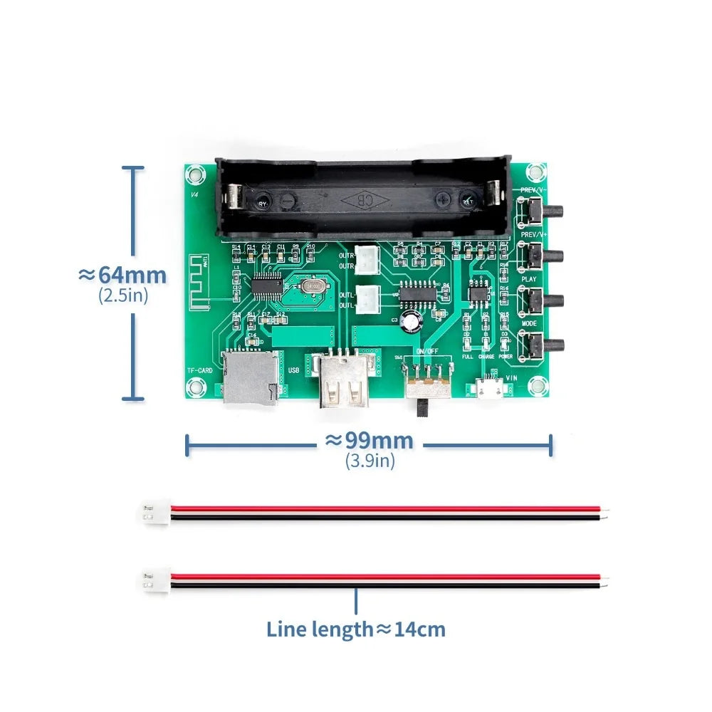 XH-A150 PAM8403 Bluetooth Amplifier Board 5W+5W Dual Channel DC 5V Amplifier Board Axl