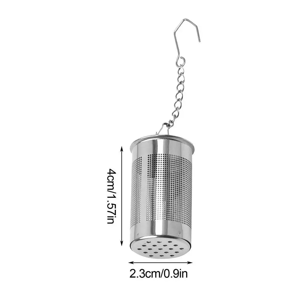Stainless Steel Tea Infuser with Chain Hook | Loose Leaf Strainer Tea Infuser Axl small