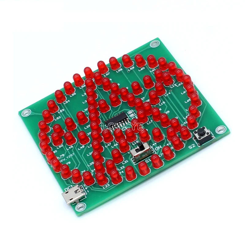 80 LED Star Flowing Light DIY Electronic Kit | Microcontroller DIY LED Kit Axl