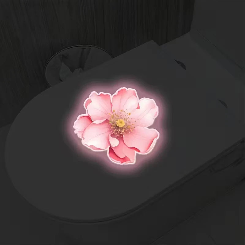 Glow In The Dark Toilet Sticker – Lotus Bathroom Decal Bathroom Wall Sticker Axl