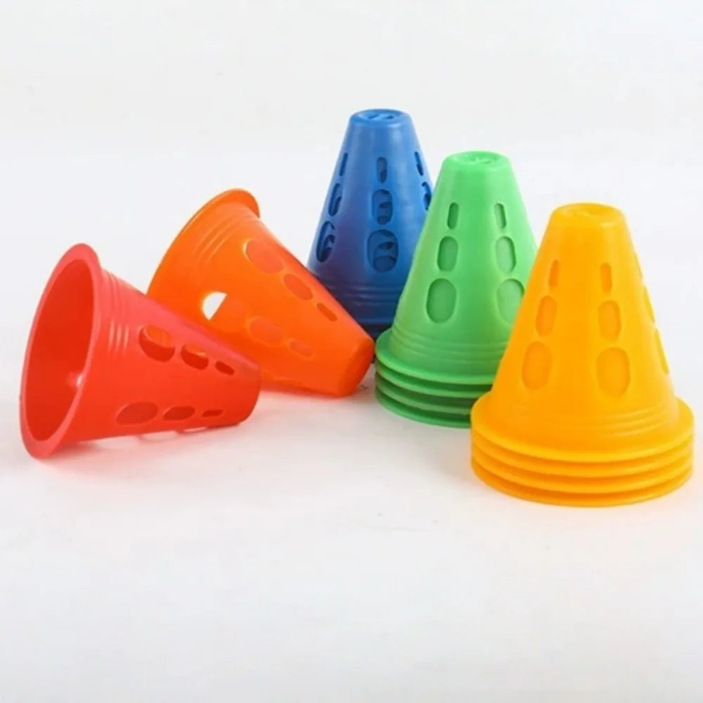 10-Pack Windproof Plastic Marker Cones – Soccer & Sport Training Sports Training Cones Axl