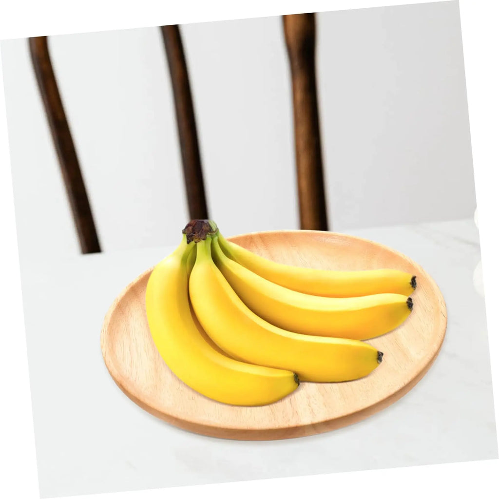 Round Beech Wood Serving Tray – Snack, Fruit & Dessert Plate Wood Serving Tray Axl
