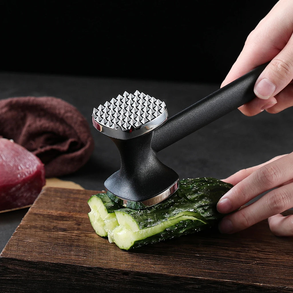 Double-Sided Zinc Alloy Meat Tenderizer Hammer | Kitchen Mallet Meat Tenderizer Mallet Axl