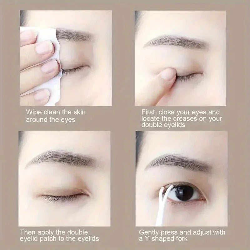 600pcs Ultra-Thin Eyelid Tape Stickers for Natural Big Eyes Look Eyelid Tape Stickers Axl