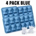 3D Highland Cow Silicone Ice Cube Tray – Yak Mold for Drinks Silicone Ice Cube Tray Axl 4 PACK Blue