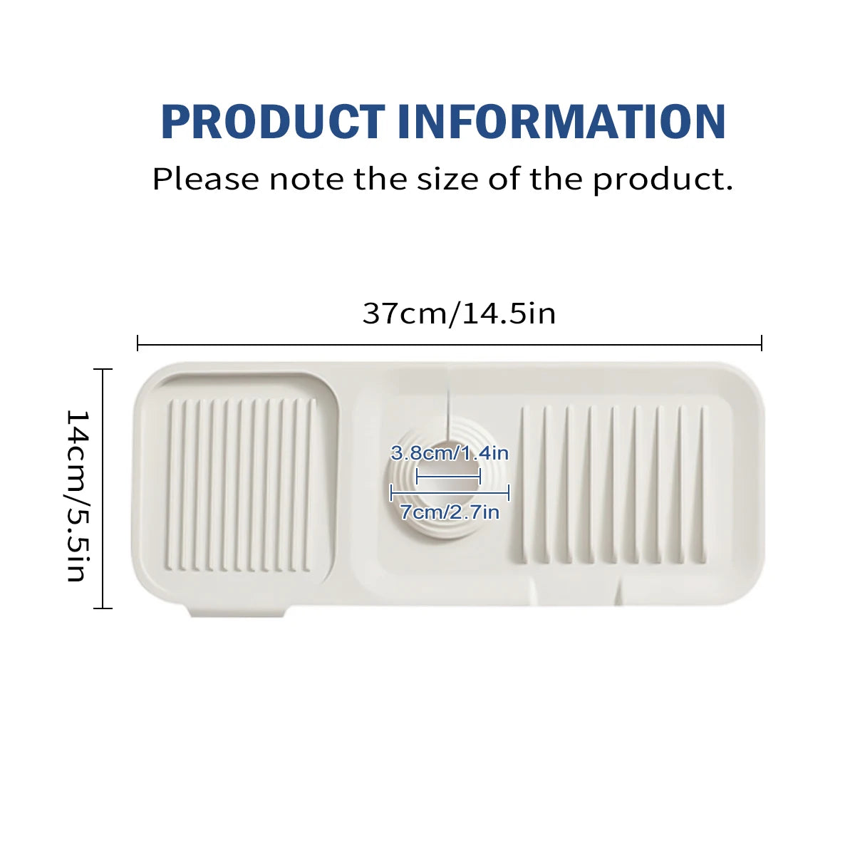 Silicone Sink Splash Guard & Faucet Drip Catcher Tray Mat Silicone Sink Mat Axl 2311031046G
