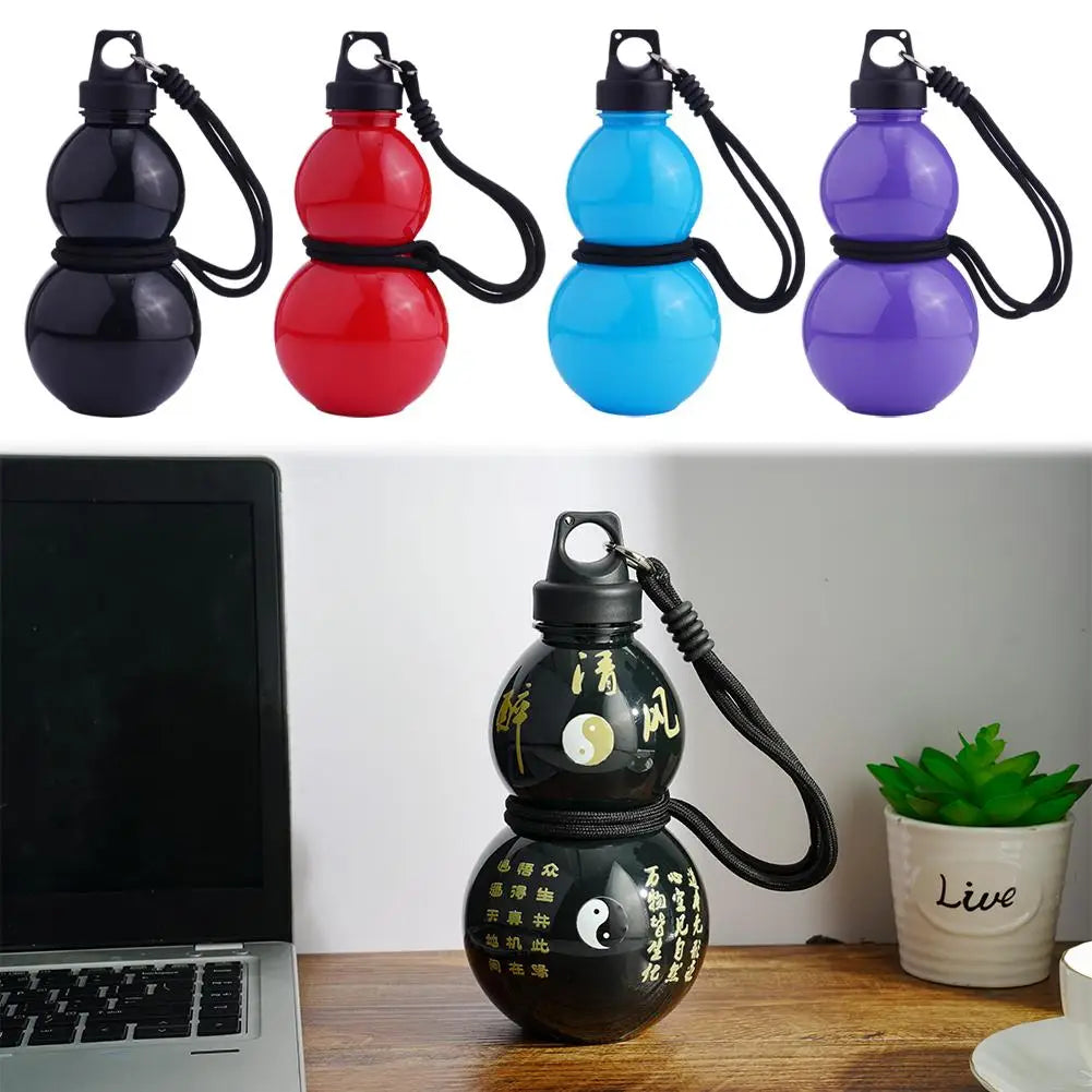 Gourd Water Bottle 750ml – Retro Chinese Design with Strap Sports Water Bottle Axl