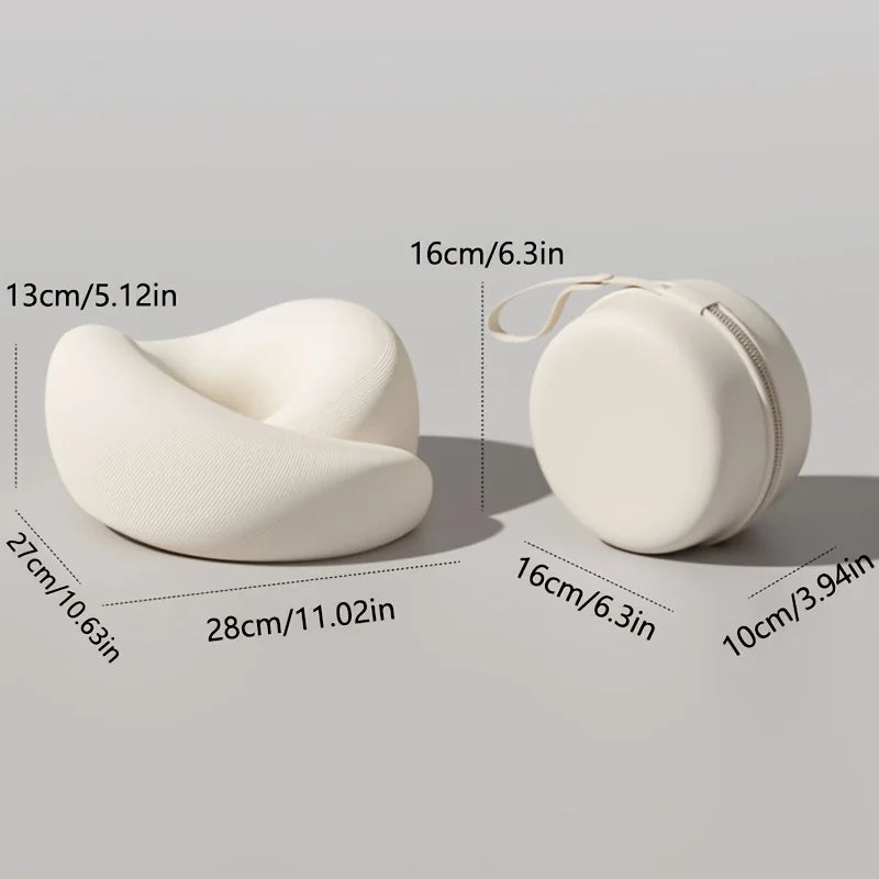 U-Shaped Memory Foam Travel Neck Pillow with Storage Box Travel Neck Pillow Axl