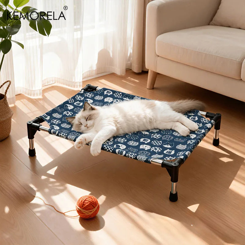 KEMORELA Portable Outdoor Dog Bed – Breathable PVC Frame Outdoor Dog Bed Axl