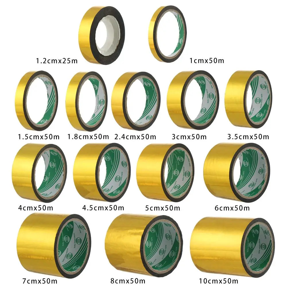Laser Gold Decorative Paper Tape – DIY Craft Washi Tape Decorative Craft Tape Axl