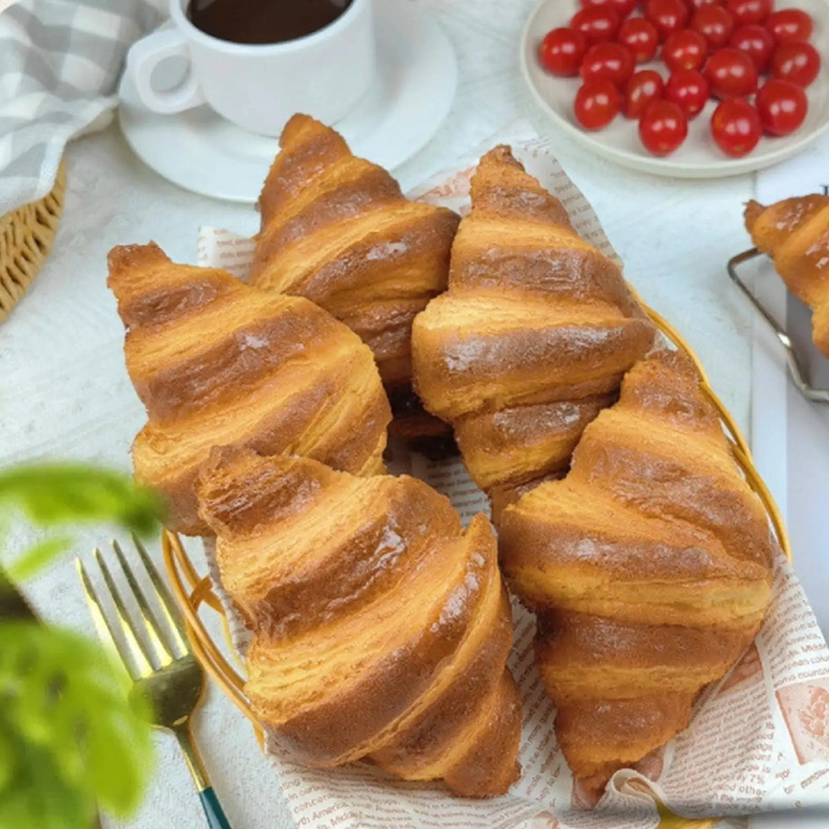 Fake Croissant Model – Bakery Display & Photography Prop Fake Food Prop Axl