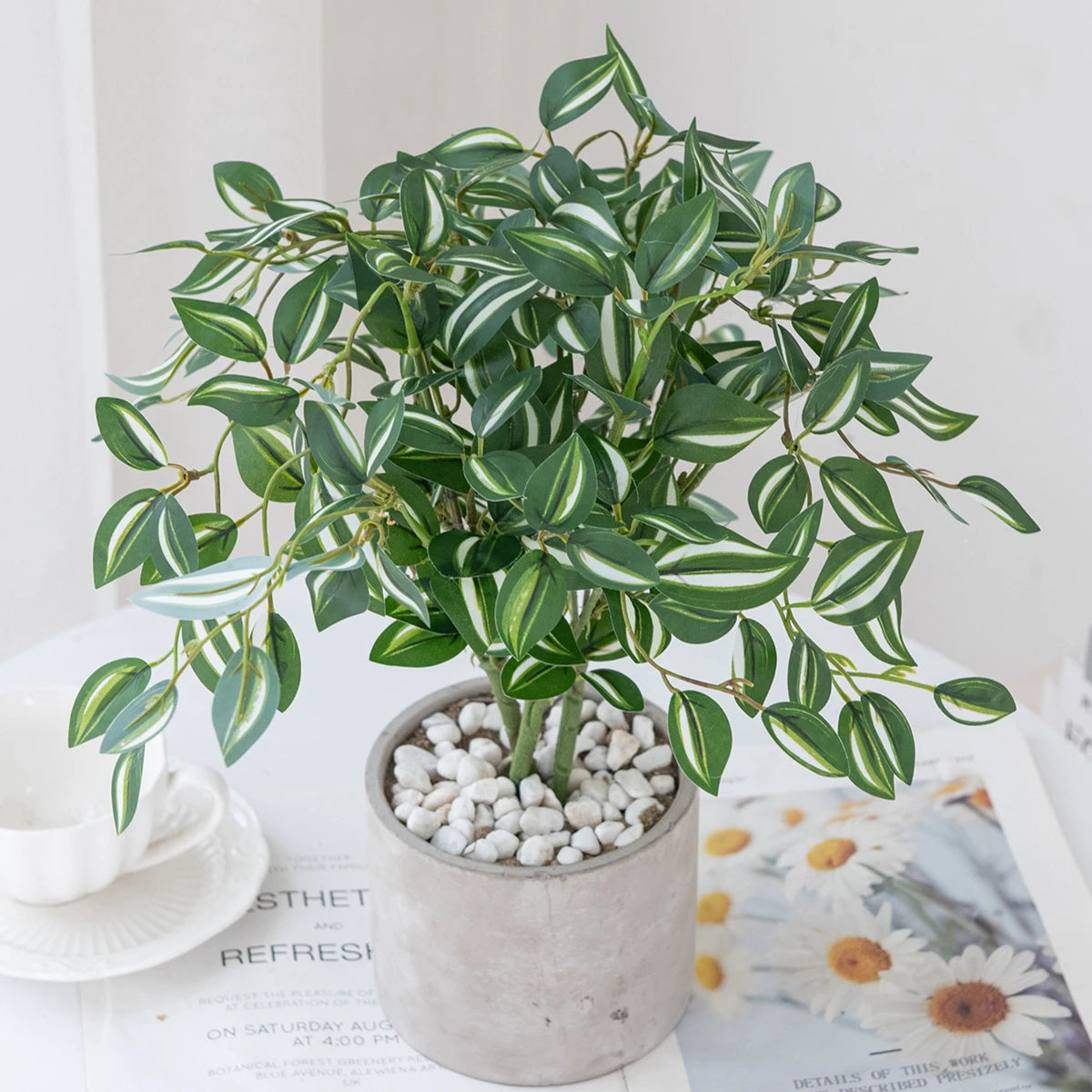 Artificial Green Leaf Bonsai Branch – Indoor & Outdoor Decor Artificial Plant Decor Axl