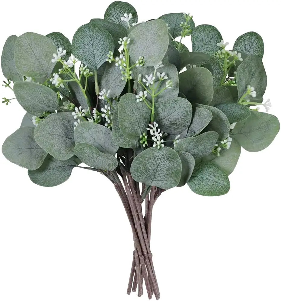 Artificial Eucalyptus Stems – Faux Greenery for Wedding & Home Artificial Floral Stems Axl Color1 10pcs