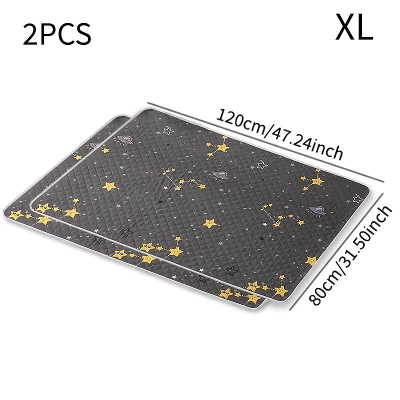 KEMORELA 2-Pack Reusable Dog Training Mats – Washable Pet Pads Pet Training Mat Axl