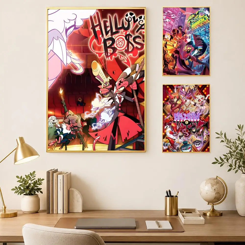 Helluva Boss HD PVC Wall Art Poster – Self-Stick Waterproof Wall Art Poster Axl