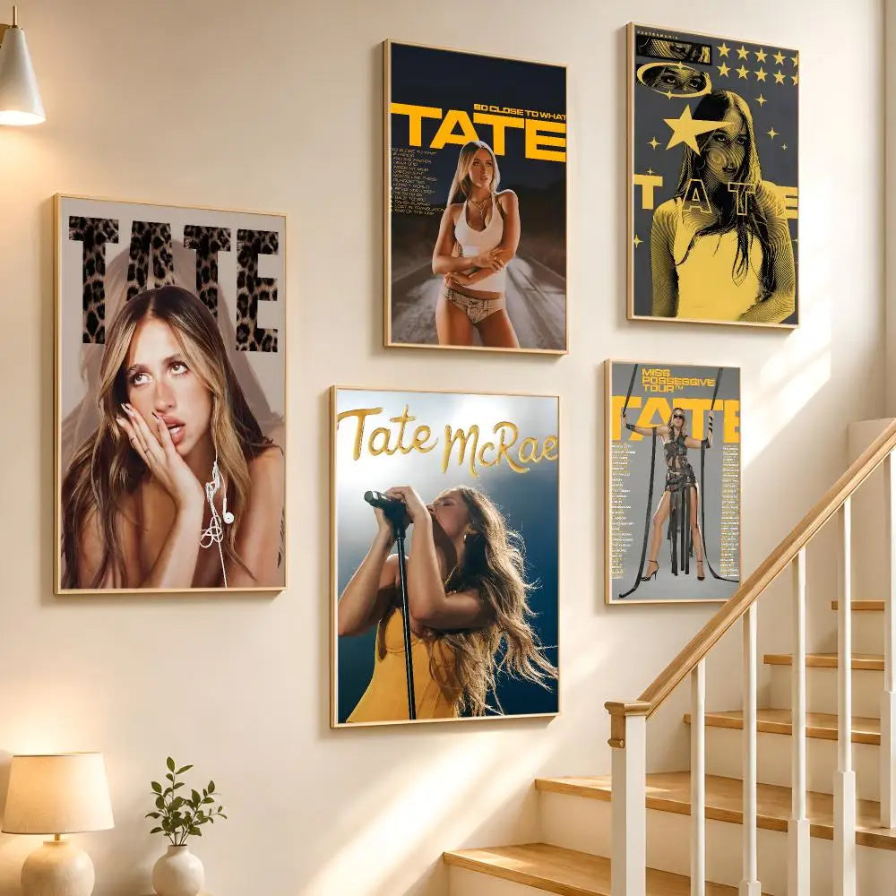 Tate McRae Poster – HD Waterproof PVC Wall Stickers & Décor Wall Poster Sticker Axl