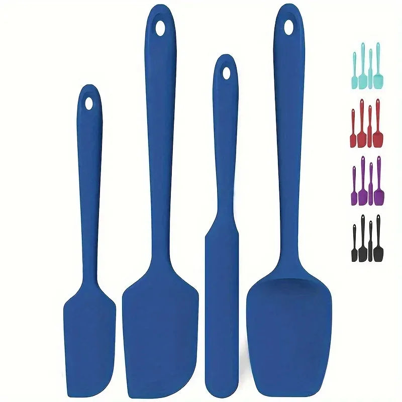 4-Piece Silicone Spatula Set – Heat-Resistant Baking Utensils Silicone Spatula Set Axl