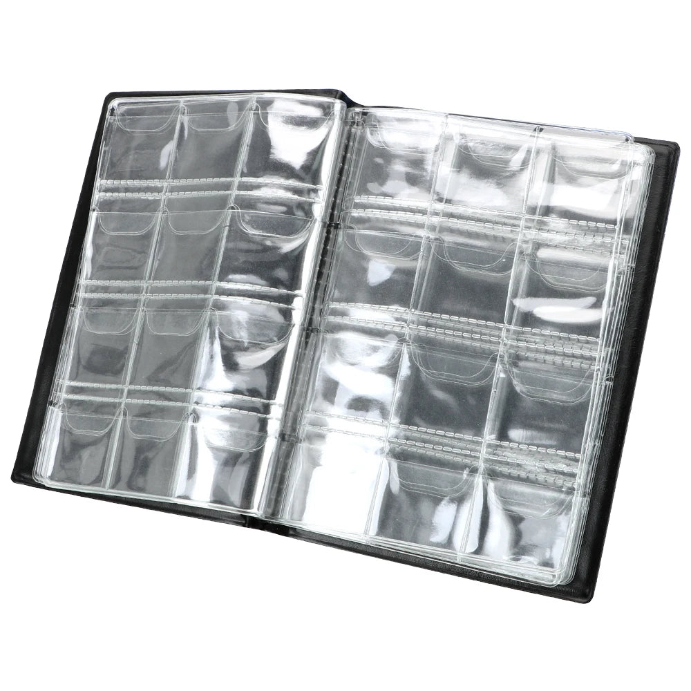 PVC Coin Collection Album – 120 Compartment Collector Book Coin Collection Album Axl