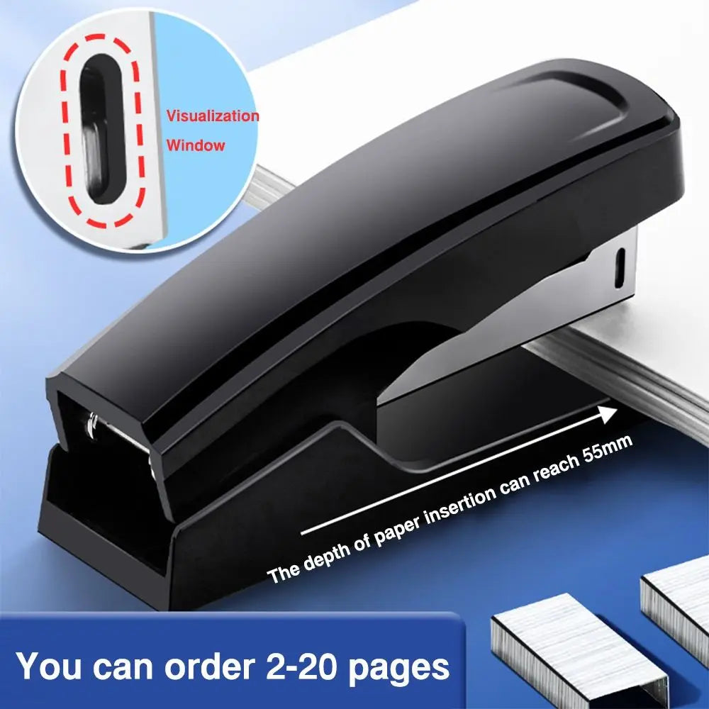 Heavy Duty Manual Stapler – Ergonomic 24/6 Stapling Machine Manual Stapler Axl