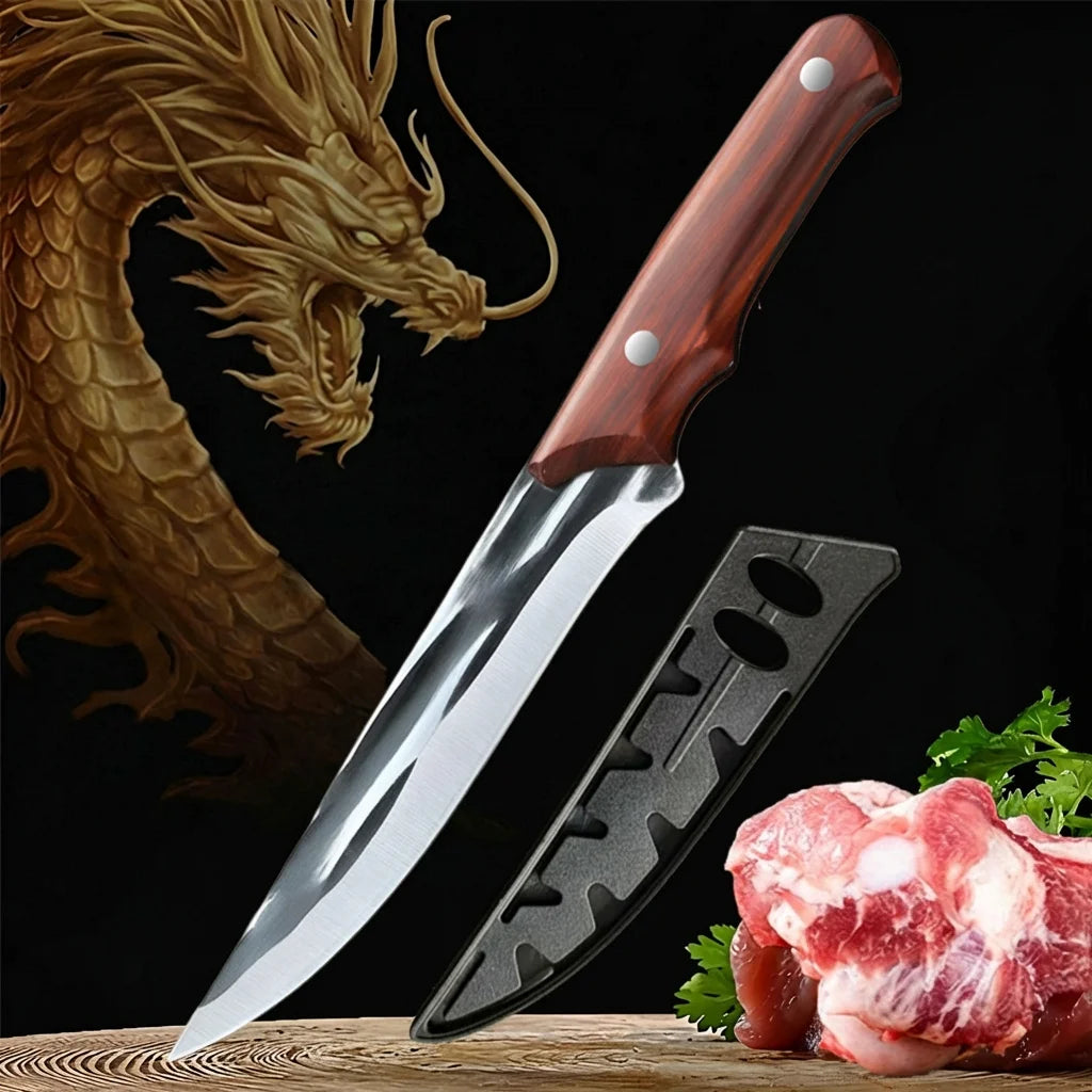 Hand Forged Longquan Boning Knife – Sharp Kitchen Slicing Knife Boning Kitchen Knife Axl