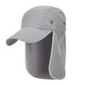 UV Baseball Cap with Neck Shawl – Unisex Outdoor Sun Hat Outdoor Sun Hat Axl Light Grey