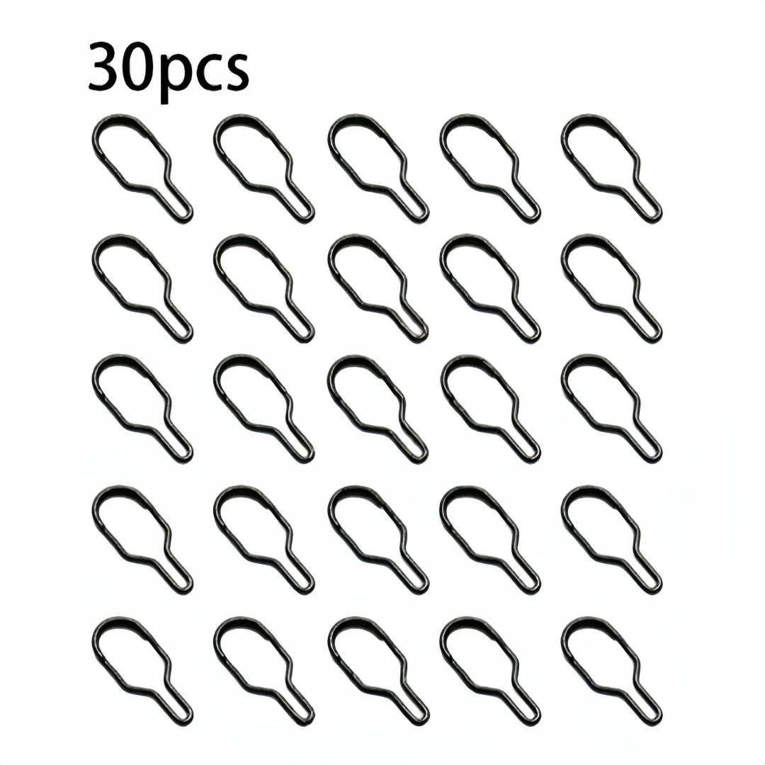30pcs Metal PVA Bag Clips – Gourd-Shaped Carp Fishing Connectors Carp Rig Clips Axl 30pcs