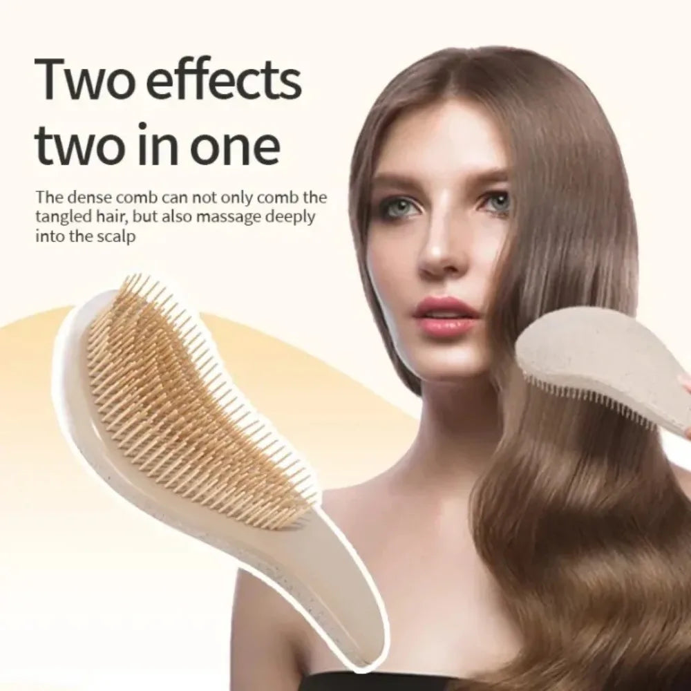 Anti-Static Massage Hair Brush – Dry & Wet Detangling Comb Massage Hair Brush Axl