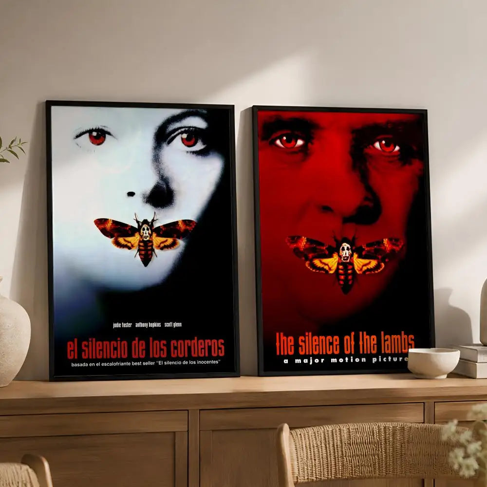 Silence of the Lambs PVC Wall Poster – Peel & Stick HD Art Movie Wall Poster Axl