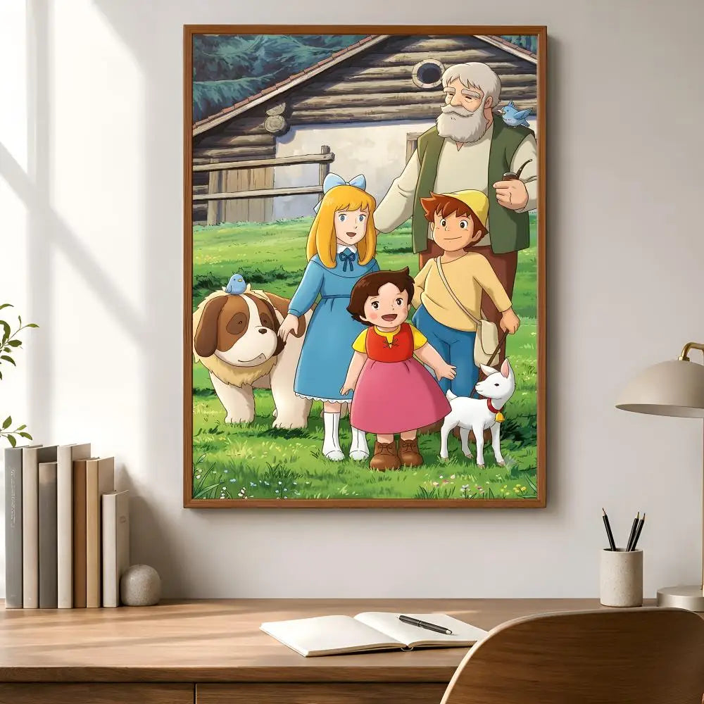Heidi Girl of the Alps Poster – HD Waterproof Wall Stickers Wall Sticker Decal Axl