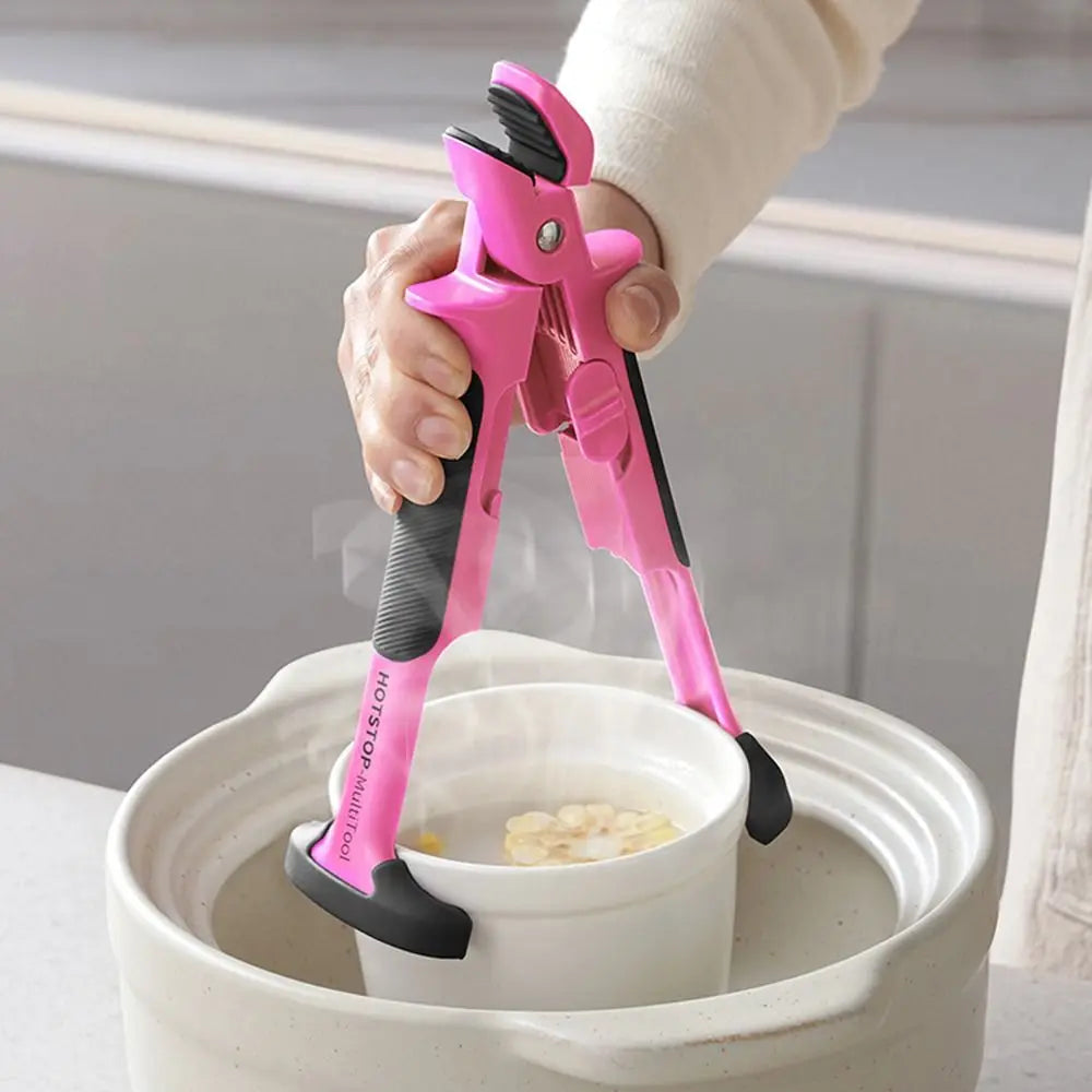 2-in-1 Silicone Bowl Clip Tongs – Non-Slip Kitchen Gripper Kitchen Bowl Clip Axl