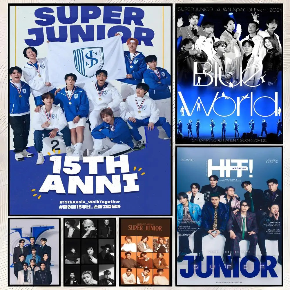 Super Junior HD Self-Stick Wall Poster – Waterproof K-Pop Decor Wall Art Poster Axl