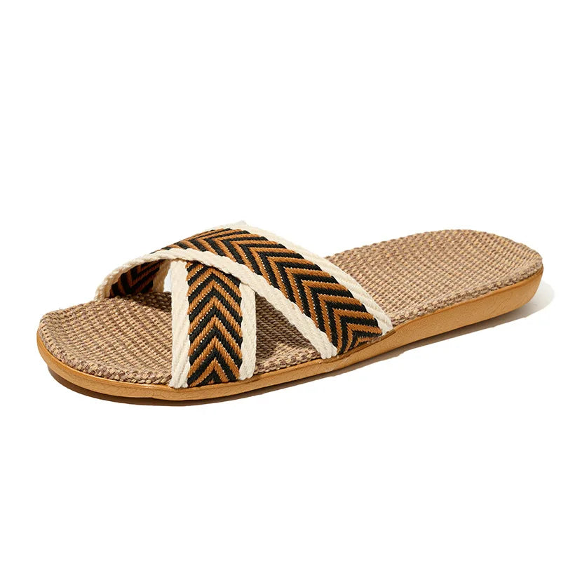 Women's Lightweight Anti-Slip Indoor Slippers – Soft EVA Slides Indoor Slippers Axl Khaki 35-36