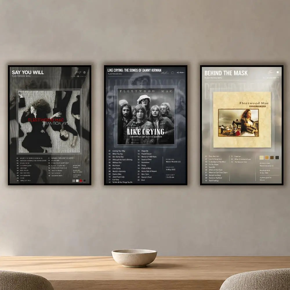 Fleetwood Mac HD Waterproof Poster Stickers | Wall Décor Decorative Wall Sticker Axl