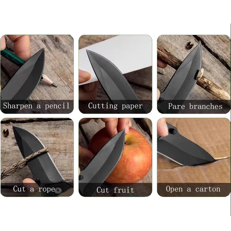 Stainless Steel Folding Pocket Knife – Portable Fruit Knife Folding Pocket Knife Axl