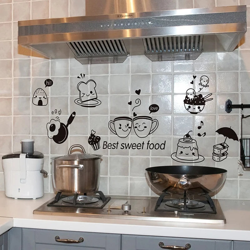 Kitchen Coffee Wall Sticker – Removable Vinyl Decal Art Wall Decal Sticker Axl
