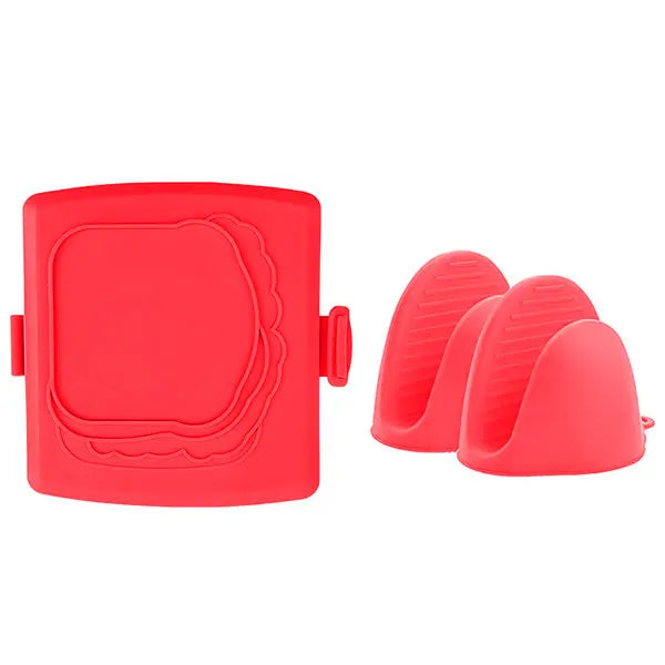 Microwave Sandwich Maker & Panini Press | Silicone Toastie Grill Microwave Sandwich Maker Axl Red Set