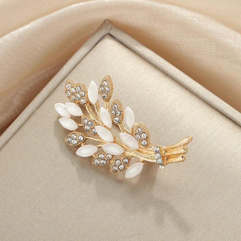 Wheat Ear Corsage Brooch – Single Pin Lapel Badge Accessory Lapel Pin Brooch Axl A2