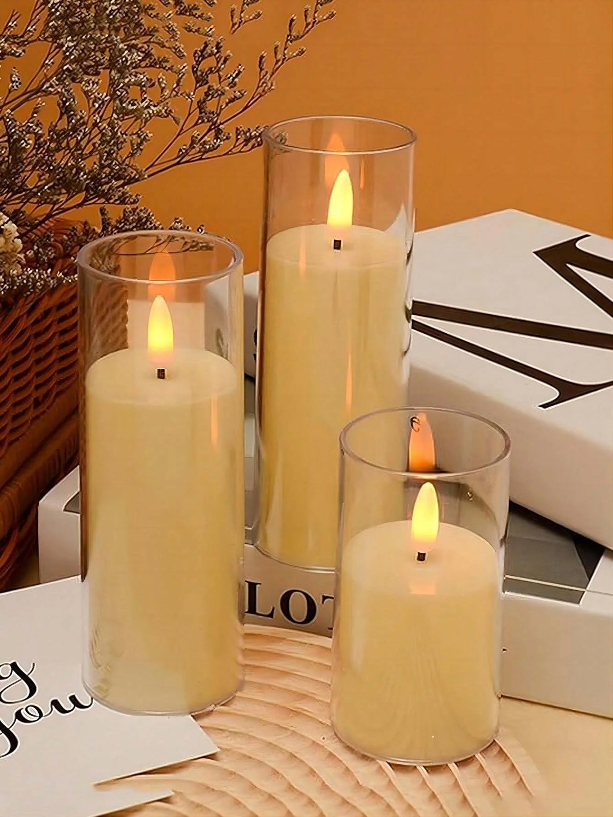 Flameless LED Candle Light – Battery Powered, 3 Sizes Flameless LED Candle Axl