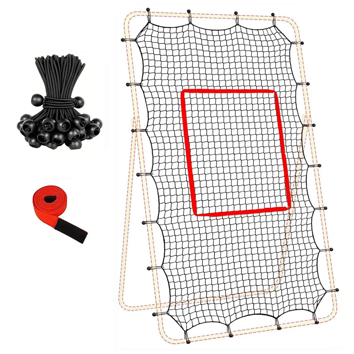 Volleyball Rebounder Net 7x4ft | Heavy Duty Training Sports Net Volleyball Training Net Axl Default Title