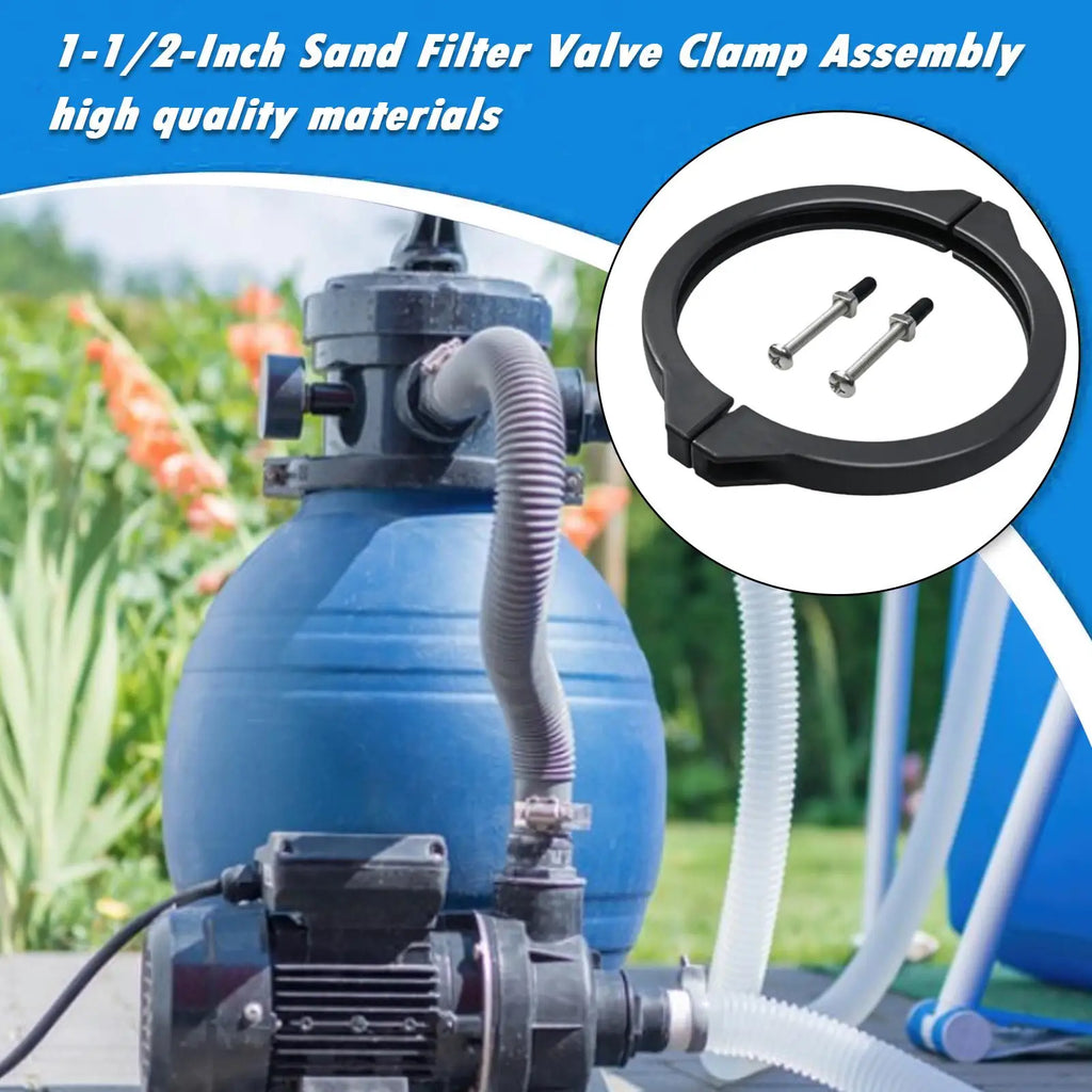 Pool Sand Filter Valve Clamp – PVC Replacement Assembly Part Pool Filter Clamp Axl