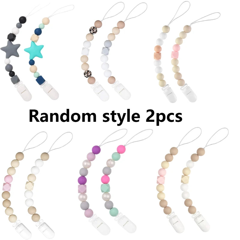 2-Pack Silicone Beaded Keychain DIY Craft Kit – Colorful Gift Beaded Keychain Kit Axl Random style 2pcs