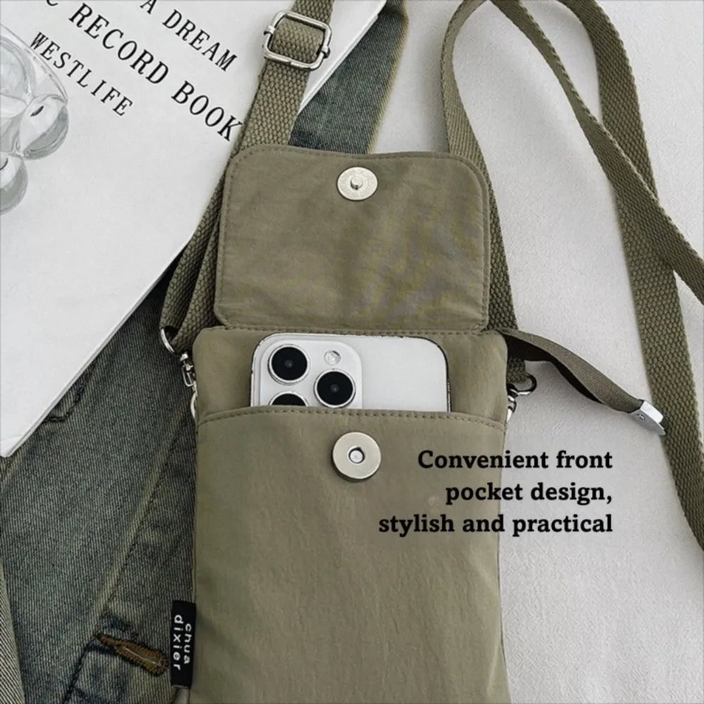 Mini Nylon Crossbody Bag – Lightweight Phone & Coin Purse Mini Crossbody Bag Axl